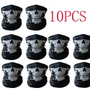 10Pcs Cycling Ghost Biker SKULL FACE MASK Motorcycle Balaclava Hood Sport Ski CS