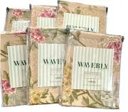 NEW NIP 6 Waverly Dynasty Sage Floral Valances 72” X 12”