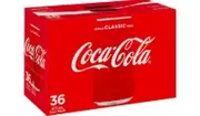 Coca-Cola Classic Soft Drink Multipack Cans 36 x 375mL