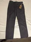 NWT Arbor Barracks Pants Size 34x32 Navy Blue Organic Cotton MSRP $89 Button Fly