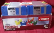 NOS IBM Imation 3.5" Double Sided 2HD High Density 50 Rainbow Diskettes 1.44 MB