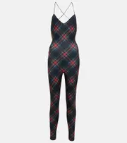 [Norma Kamali] Norma Kamali Fara tartan jumpsuit AU 12 red