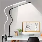 With Clamp LED Table Lamp Flexible Reading Light Study Stand