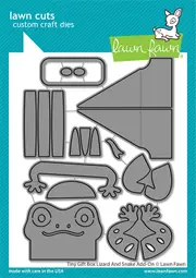 Lawn Fawn Tiny Gift Box Lizard And Snake Add-On Die