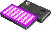 Lockmaner RGB Full-Color Live Broadcast Beauty Lighting Lamp Square Pocket Light LED Fill Light Photography Full-Color LED Charging Light