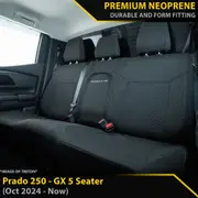 Toyota Prado 250 - GX - GP6 Premium Neoprene 2nd Row Seat Covers (Made to Order)