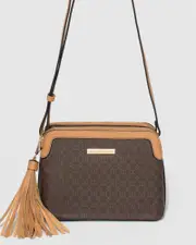 Monogram Tassel Crossbody Bag