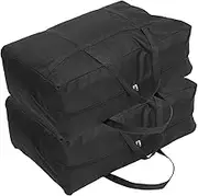 75 * 48 * 28cm Large Size Waterproof Storage Bag 2pcs Comforter Bag for Moving Lightweight Alternative to Moving Boxes Travel Camping