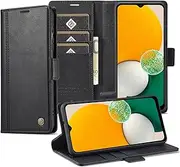 GoshukunTech for Samsung Galaxy S24 FE 5G Case,for Galaxy S24 FE 5G Wallet Case,Flip Leather Wallet Cover with Card Holder Cash Pocket Magnetic Closure[ Black ]