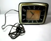 New Antique Black & Gold GE General Electric Deco Model 7H226 Alarm Clock w/ Tag