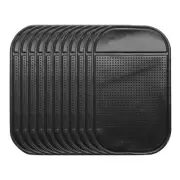 10pcs Car Dashboard Anti-Slip Mat 5.5" x 3" Universal Sticky Dash Pad Black