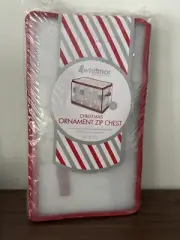 NEW WHITMOR Christmas Ornament Zip Chest Holds up to 112 Ornaments Individual