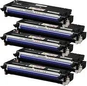 [ExtraPrint] 5 Pack Compatible Black Toner Cartridge Replacement for Fuji Xerox DocuPrint C2100, DocuPrint C3210DX (CT350485) - 8,000 Pages