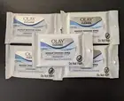 OLAY Cleanse Makeup Remover Wipes Fragrance-Free 7 Towelettes (5 Travel Packs)