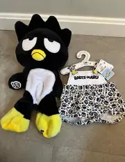 Build A Bear Sanrio Badtz-Maru And Overalls Outfit