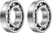 uxcell 2pcs 6208 Deep Groove Ball Bearing, 40 x 80 x 18mm C3 Open Type Chrome Steel Bearings ABEC3(P6)
