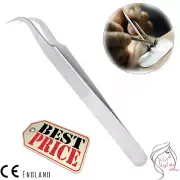 False LASH EXTENSION TWEEZER Curved Eye Beauty EYELASH Applicator Tool BG