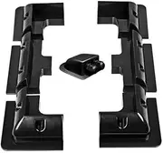 AIMALL 7PCS Solar Panel Corner Mounting Brackets Kit Vehicle Roof Mount Caravan Boat RV, UV-Resistant ABS, No Drilling Required, High-Strength, Weatherproof, White & Black