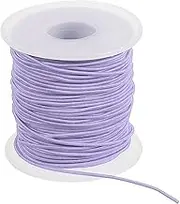 uxcell Elastic String for Bracelet 164 Ft/50 Meter Length 1.2 mm Dia, 1 Roll Sturdy Stretchy String Cord for Jewelry Making Necklace Beading Craft DIY, Light Purple