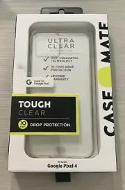 Case Mate Google Pixel 4 Ultra Clear Deop Protection Seamless Design Case “NEW”
