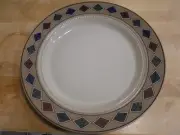 Mikasa Stone Craft TERRAZZO Pattern 12" Chop Platter Serving Plate CF309 7680