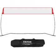 VEVOR Freestanding Volleyball Training Net for Indoor or Outdoor Use, Adjustable Height Portable Net System with Carrying Bag, Professional Volleyball