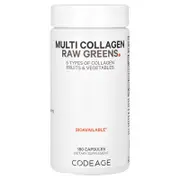 Codeage, Multi Collagen Raw Greens, 180 Capsules