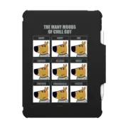 iPad Air 11-inch (M2/M3) Impact Folio Case Many Moods of Chill Guy Tablet Case