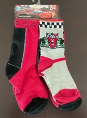 DISNEY PIXAR 5 Pair Sock Pack CARS MOVIE LIGHTENING McQUEEN Size 12 - 24 Months