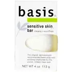 4 Pack Basis Sensitive Skin Bar Soap, Unscented, 4 oz