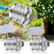 Bubbler Sprinkler Heads Aluminum Alloy Flood Bubbler Gentle Soaker Gentle Soaker Sprinkling Irrigation Heads with Raw Tape Watering Soaker Sprinkler for Vegetable Garden, Flowers (2 Sets)