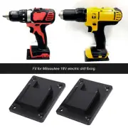 2x Suitable For M18 18V/20V Power Tool Machine Wall Shelf Fixing Black