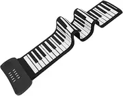Parliky 61-key Piano Folding Musical Instrument Electronic Keyboard for Beginners Silicone Keyboard Portable Piano for Boys and Girls