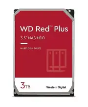 3TB WD Red Plus NAS Internal Hard Drive HDD 5400 RPM SATA 6 Gbs CMR 64 MB Cache