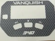 Minelab vanquish 340 Vinyl Keypad Sticker in Grey Carbon