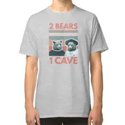 2 bears 1 cave Vintage Style Design T-shirt