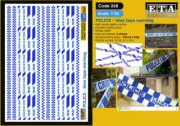 1/35 Modern/Zombie/Post-Apocalypse - Police Blue Tape Warning (2 sheets)