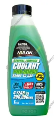 2 x NULON General Purpose Coolant Pre-Mixed Green GPPG-1