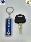 1 Hitachi Logo Excavator Plant Digger Key ZAXIS H800 & Hitachi Keyring FREE POST