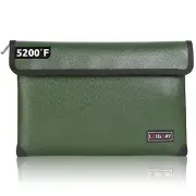Fireproof Document Bag - with 5200°F Heat Insulated Waterproof Fireproof Bag ...
