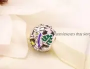 NEW Authentic Pandora JUNGLE CREATURES & LEAVES Charm 791620C01 RETIRED