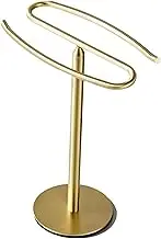 Gold Hand Towel Holder Stand, Free-Standing Towel Rack, SUS304 Stainless Steel Towel Bar Rack Stand, Tower Bar for Bathroom Kitchen Vanity Countertop…