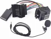 car Radio Wiring Harness Bluetooth Aux-in Audio Cable Harness Adapter Duable, for Ford, for Mondeo Focus Fusion Galaxy Aux Bluetooth Adapter 6000CD Radio