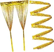 Luxshiny 5pcs Tinsel Fringe Backdrop Curtain Shimmering Streamer Door Decorations for Birthday Parties Weddings Christmas Photo Booth Decor Eye Catching Metallic Design