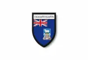 PATCH PATCHES EMBLEM IRON ON GLUE PRINT FLAG world crest falklands