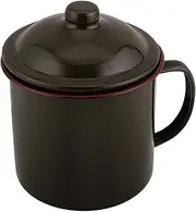 Alasum Camping Mug with Lid Portable Camp Drinking Cup for Tea and Coffee Durable and Spillproof Design for Indoor and Outdoor Activities Vintage