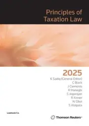 Principles of Taxation Law 2025 by Celeste Black