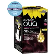 Garnier Olia Permanent Hair Colour 4.62 Intense Deep Red