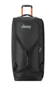 Jeep JS009D Two Wheel Rolling Travel Duffle Bag Black 31” BRAND NEW SHIPS ASAP