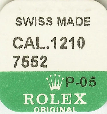 ROLEX FACTORY NEW SEALED 1210-7552 Crown Wheel 7552